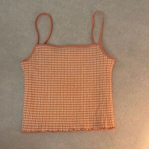 Wilfred Orange Checkered Camisole